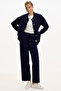 Bisiket Oversize Tirko Cardigan with Collar Pockets and Gold Buttons - 5