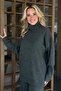 Anthracite High Neck Ribbed Knitwear Set - 4671 - 2
