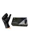 Junior Mg Diamond Textured Black Nitrile Gloves 50 Pcs No:9L