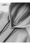 Awesome Japanese Print Grey Oversize Hooded Sweatshirt Hoodie - 5