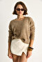 Women's Mink Square Collar Soft Texture Knitwear Sweater 8081 60284085 - 2