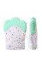 Organic 2in1 BPA Free nonslip baby mitten teether & pacifier