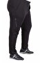 Large Size Classic Sweatpants with Cross Zipper 25500 Black - 2