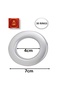 Crta Set of 30 Matt Silver noise cancelling curtain Grommets Round Plastic Curtain Eyelet Rings - 2