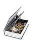 Book-Looking Hidden Safe with Key Money Gold Valuables Jewelry Storage Box Mini Piggy Bank