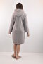 100% Bamboo Women's Hooded Embroidered Zippered Dressing Gown / Bathrobe - 4