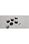 5Pcs Round Polymer Knob Single Hole White Black Cabinet Drawer Wardrobe Furniture Handle