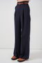 Women's High Waist Palazzo Pants 30051 - Navy Blue - 2