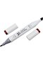 قلم فني مزدوج الأطراف من MM Marker - بني قرميدي 94