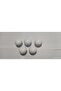 5Pcs Round Polymer Knob Single Hole White Cabinet Drawer Wardrobe Furniture Handle - 2