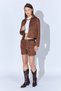 Mink Pocket Short Suede Women's Jacket - Ek100351284 - 4