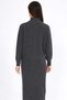 Women's Knitwear Set Turtleneck Buttoned Jacket Long Skirt Bottom Top Knitwear Set - 5