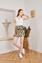 Women's Leopard Print High Waist Tie-Up Mini Skirt - 3