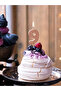 Birthday candle number 9, rose gold, 4.5cm - 2