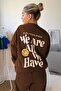 Plus Size Women's We Are Printed Oversize Tracksuit Set - 3