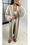 كارديجان طويل وواسع من صوف المنك GAUS-00157 - 4