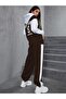 Brown California 97 Printed 3 thread Brown Zippered Sleeves and Hat White Tracksuit Set - 6
