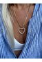 Gold Stone Big Heart Necklace - 2