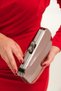 Women's Platinum Skin Evening Dress Clutch Portfolio Elegant Bag - 7