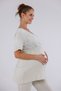 Women's Mint Green Lace Design Maternity Pajama Set with Dressing Gown 3-Piece Pajama Set - 6