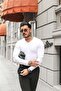 V-Neck Regular Fit Knitwear Sweater White - 5
