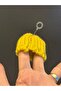 8X5 cm Knitted Toy Doll Hat Yellow - 3