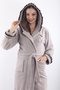100% Bamboo Women's Hooded Embroidered Dressing Gown / Bathrobe - 2