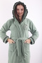 100% Bamboo Women's Hooded Embroidered Dressing Gown / Bathrobe - 3