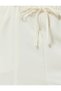 Carrot Trousers Lace-up Waist Regular Waist Pocket Detailed Modal - 6