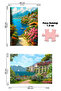 2 Pcs 1000 Piece Puzzle- Coastal House and Mountain Lake Town - 2