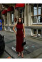 Zero-Sleeve Pencil Dress with Slit Detail - 3
