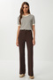 Lightweight Spanish Leg Polyviscon Trousers Lgp0020 Brown