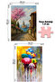 2 Pcs 1000 Piece Puzzle - the Parasol and the Girl's Tower Memories - 2