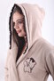 100% Bamboo Women's Hooded Embroidered Dressing Gown / Bathrobe - 2