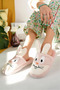 Fluffy Silent Sole Bugs Buny Figured Flat Slippers Women's House Slippers - 2