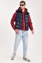 Men's standard fit regular cut sleeveless double pocket zippered warm navy puffer vest - 4
