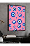 Nazar Boncuğu One Piece Black Wooden Framed Painting - 3