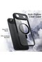 iPhone 17 Air Case Chrome Mica Magsafe Transparent Back with Sensitive Button Matte Soft Colored Edge - 3