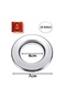 Crta Set of 30 Shiny Silver noise cancelling curtain Grommets Round Plastic Curtain Eyelet Rings - 2