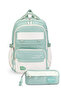 185-1000 Pencil Holders School Bag Water Resistant Multi-Compartment Green