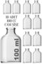 10 Pieces 100 ml Glass Bottles with White Caps for Weddings, Henna, Engagement, Cologne, Gifts, 100 Cc Glass Bottles with Caps - 6