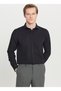 Tailored Fit Italian Collar Black Men's Shirt Ace020261600_Syh