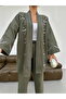 Women's Front Sleeves with Embroidered Details Kimono Pants Set - 6