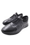 Men's Black Orthopedic Inner and Outer Complete Leather Gel Ultra Comfortable Casual Shoes - 5