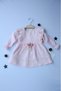 Cotton Comfortable Long Sleeve, Brooch and Lace Detailed Muslin 6-24 Months Girl's Baby Dress - 2