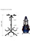 Explopur Adjustable Multi Guitar Stand 3 Holders String Instrument Floor Tripod - 3