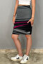 Women's Patterned Pencil Skirt - 4