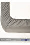 Double Plain Fitted Elastic Bedsheet with 2 Pillow Case 160 x 200 Cm GREY - 3