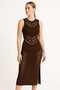 Women's Knitwear Dress Transparent Detailed Strap Knitwear Dress - 3