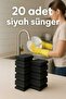 Black Dish Sponge 20 Pieces - 7